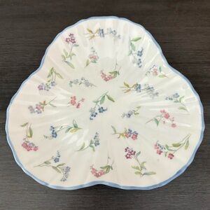 Vintage Royal Worcester Forget Me Not Fine Bone China Dish